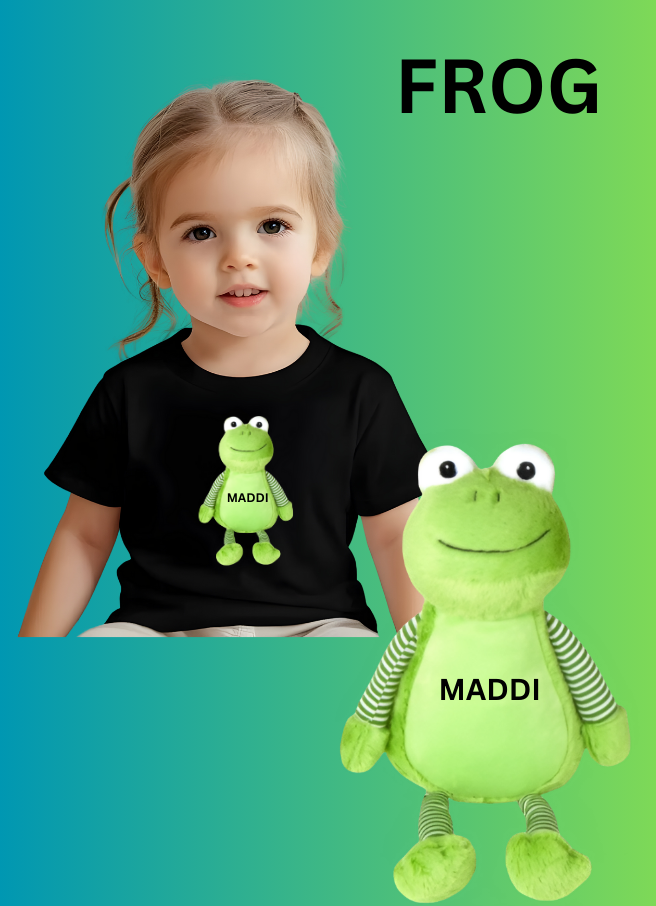 Tummi Bear® Frog & T-Shirt Set – Personalised Gift