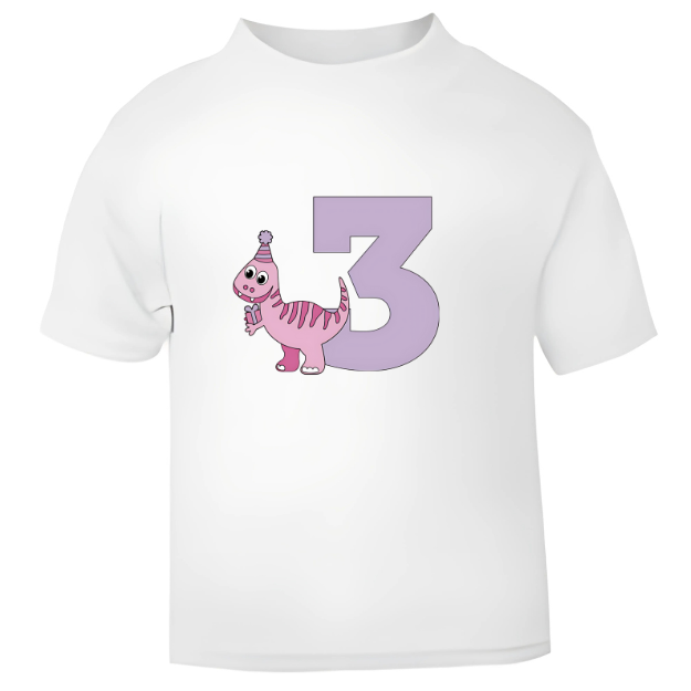 Personalised Dinosaur Birthday T-Shirt – Roarsome Fun for Girls and Boys