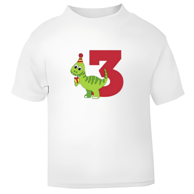 Personalised Dinosaur Birthday T-Shirt – Roarsome Fun for Girls and Boys