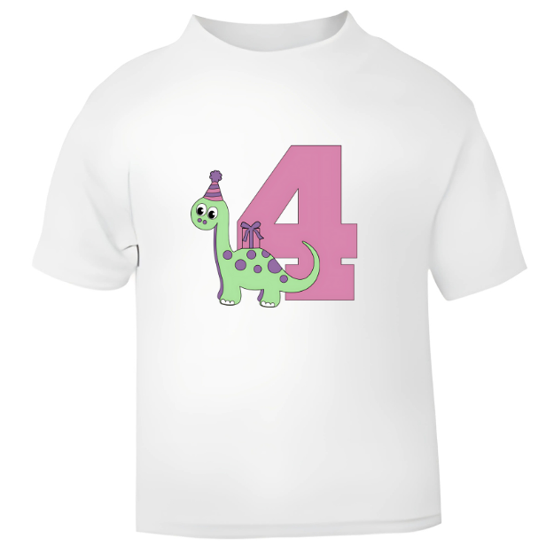 Personalised Dinosaur Birthday T-Shirt – Roarsome Fun for Girls and Boys