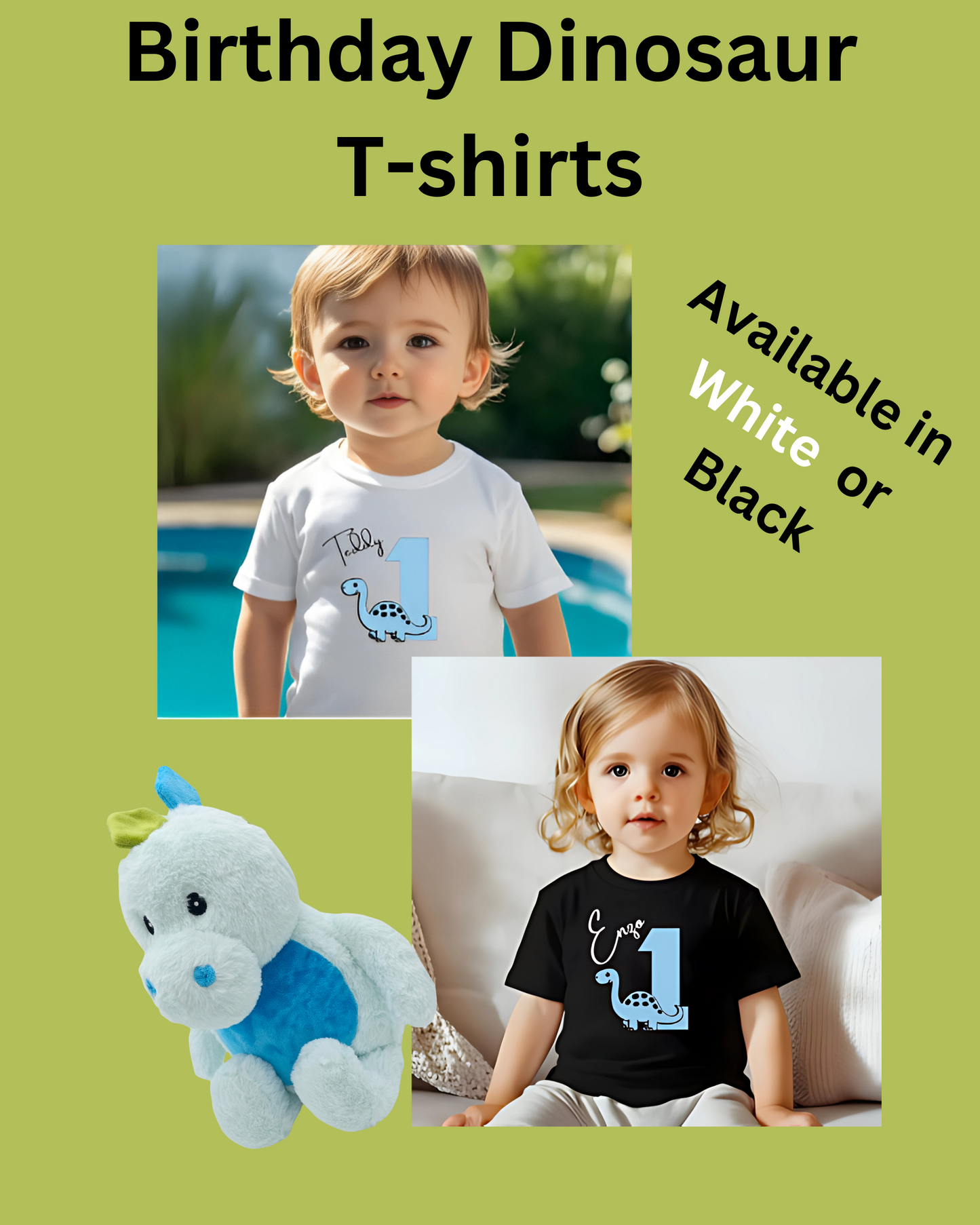 Personalised Dinosaur Birthday T-Shirt – Roarsome Fun for Girls and Boys