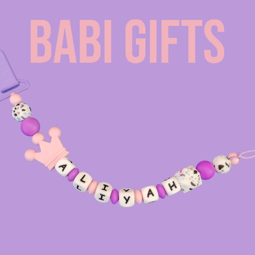 Crown Dummy Clip – Pink & Purple Premium Set Personalised