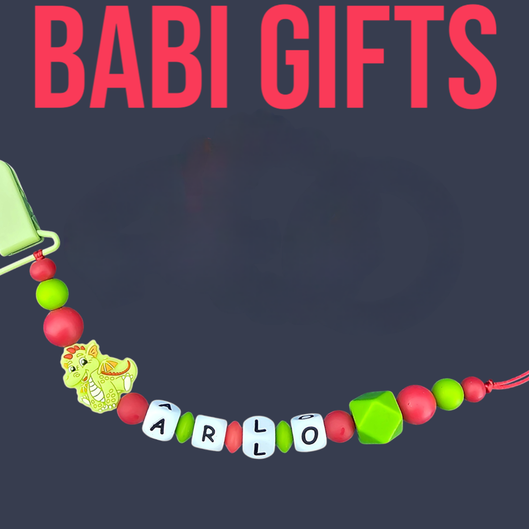 Dragon Dummy Clip & Rattle – Roar-some Personalised Set