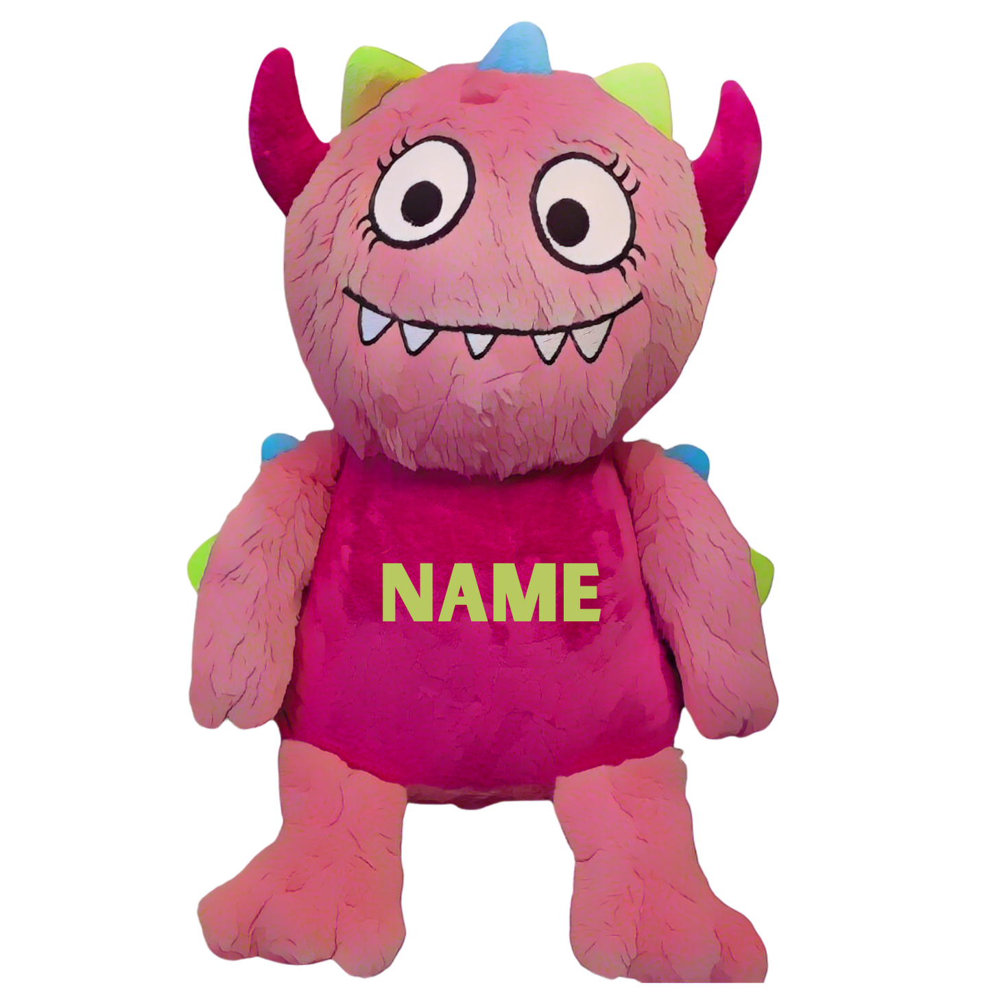 Tummi Bear® Pink Monster – Personalised 42cm Soft Toy