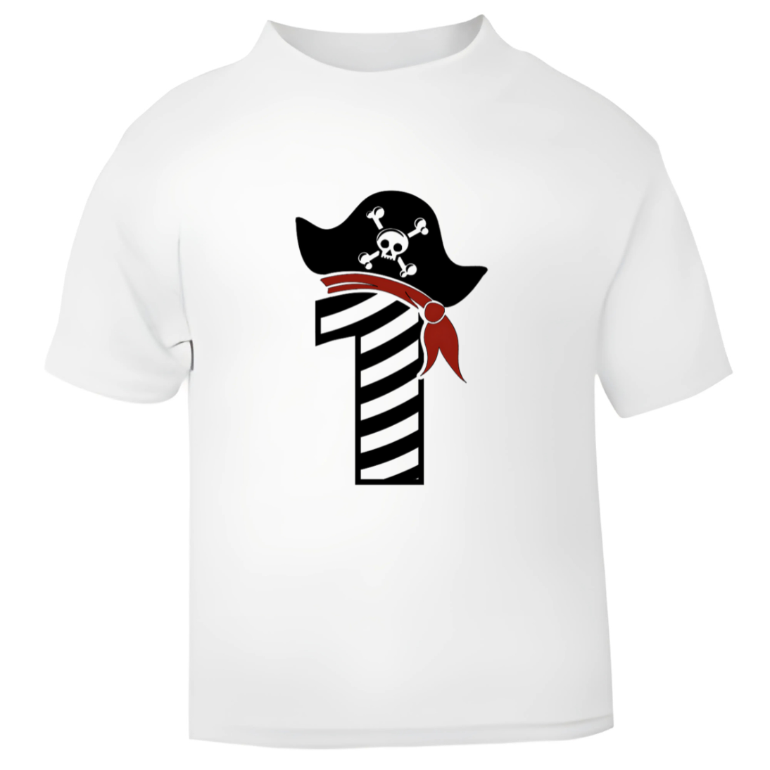 Pirate Birthday T-Shirt – Personalised Name & Age Tee