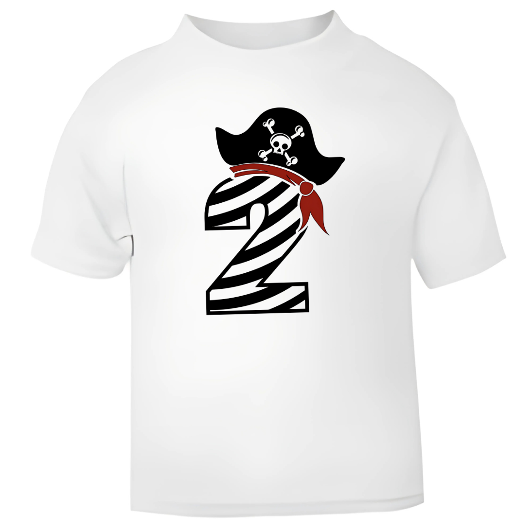 Pirate Birthday T-Shirt – Personalised Name & Age Tee