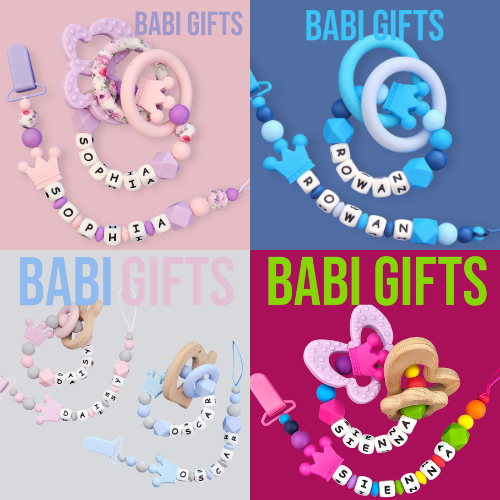 Dummy Clips & Teethers - Crown Collection