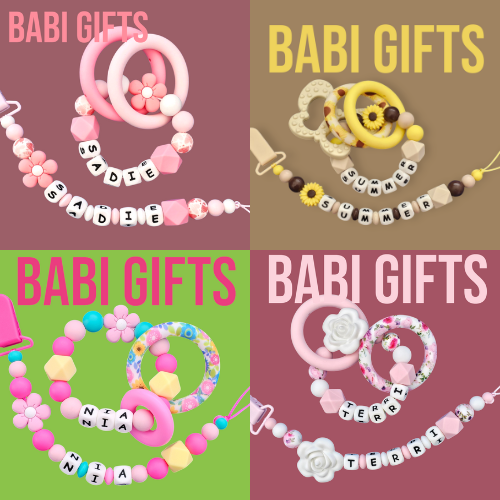 Dummy Clips & Teethers - Floral Designs