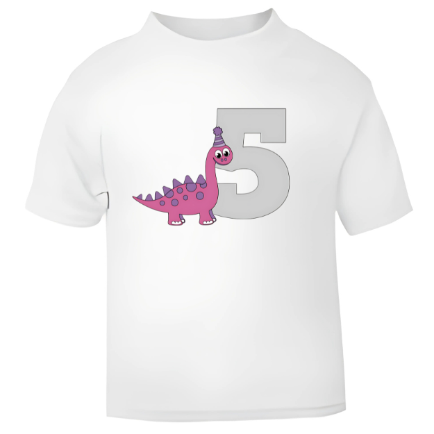 Personalised Dinosaur Birthday T-Shirt – Roarsome Fun for Girls and Boys