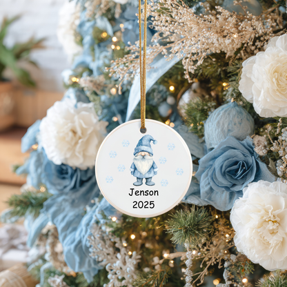 Blue Christmas Ornament Collection – Personalised Ceramic Decorations