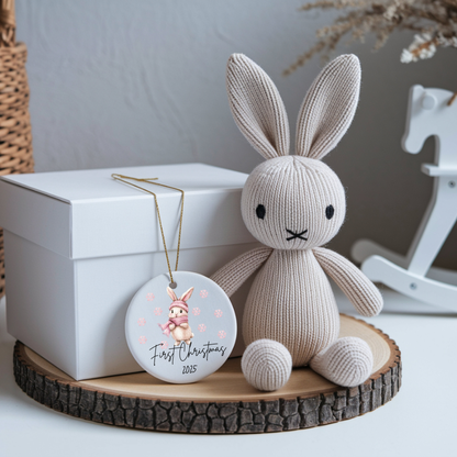 Pink Christmas Ornament Collection – Personalised Ceramic Decorations