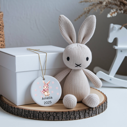 Pink Christmas Ornament Collection – Personalised Ceramic Decorations