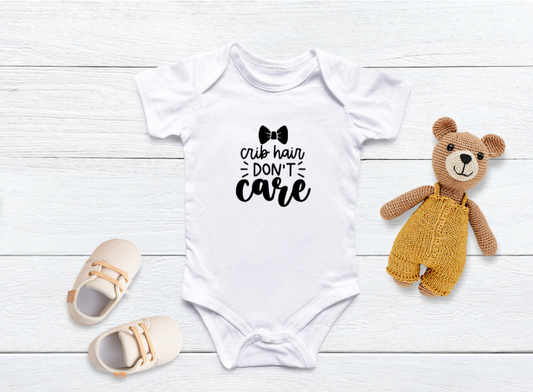 “Crib Hair Don’t Care” Bodysuit – For the Coolest Little Bedhead Around