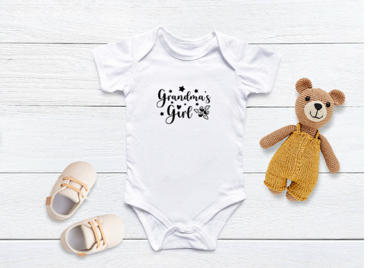 Grandma's Girl Personalised Baby Bodysuit