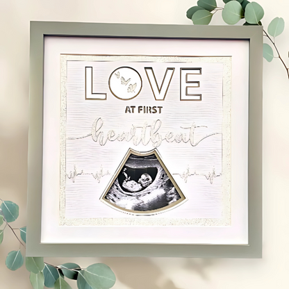 Love at First Heartbeat – Personalised Scan Picture Frame
