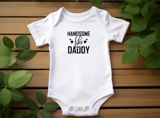 Handsome Like Daddy – Personalised Baby Bodysuit