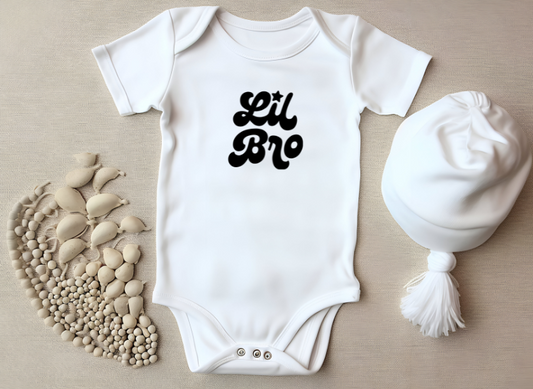 Lil Bro Baby Bodysuit – Retro Style