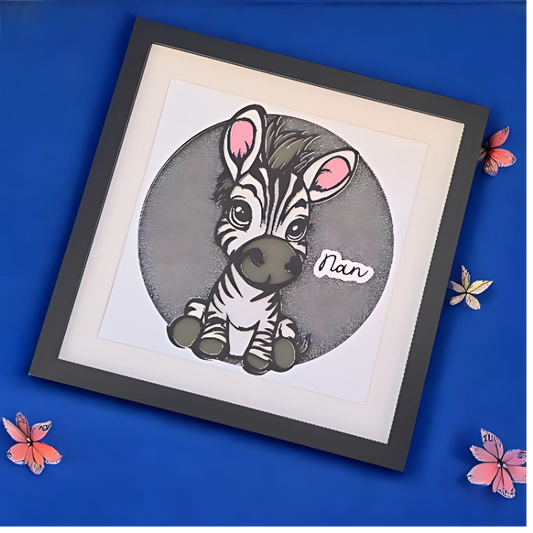 Personalised Zebra Frame – Adorable Safari-Inspired Gift