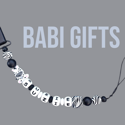 Zebra Dummy Clip – Premium Personalised Safari Set